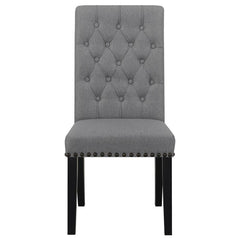 Alana Upholstered Tufted Side Chairs with Nailhead Trim (Set of 2) - 115162