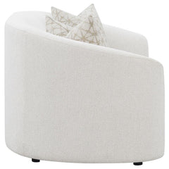Rainn Boucle Upholstered Sloped Arm Loveseat Latte - 509172