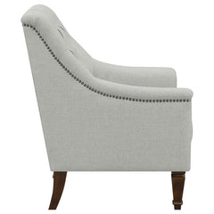 Avonlea Fabric Upholstered Sloped Arm Chair Grey Fabric - 505643