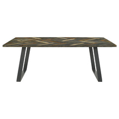 Misty 5-piece Rectangular Dining Set Grey Sheesham and Camel - 110681-S5C