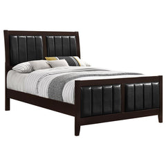 Carlton Wood Queen Panel Bed Cappuccino - 202091Q