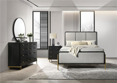 Arini 4-piece Queen Bedroom Set Black and Grey - 224331Q-S4