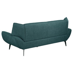 Acton Upholstered Flared Arm Sofa Teal Blue - 511161