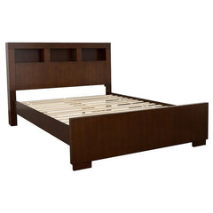 Jessica 5-piece California King Bedroom Set Cappuccino - 200719KW-S5