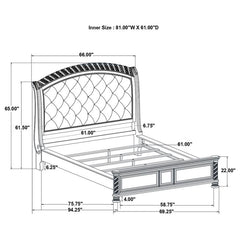 Emmett Wood Queen Sleigh Bed Walnut - 224441Q