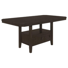 Prentiss 5-piece Rectangular Counter Height Dining Set with Butterfly Leaf Cappuccino - 193108-S5