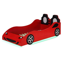 Cruiser Wood Twin LED Car Bed Red - 400479