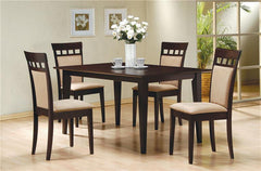 Gabriel Upholstered Side Chairs Cappuccino and Tan (Set of 2) - 100773
