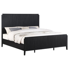 Brookmead Wood Queen Panel Bed Black - 224711Q