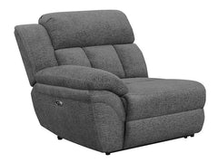 Bahrain Upholstered LAF Power Recliner Charcoal - 609540LRP