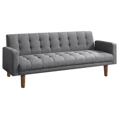 Sommer Upholstered Tufted Convertible Sofa Bed Grey - 360150