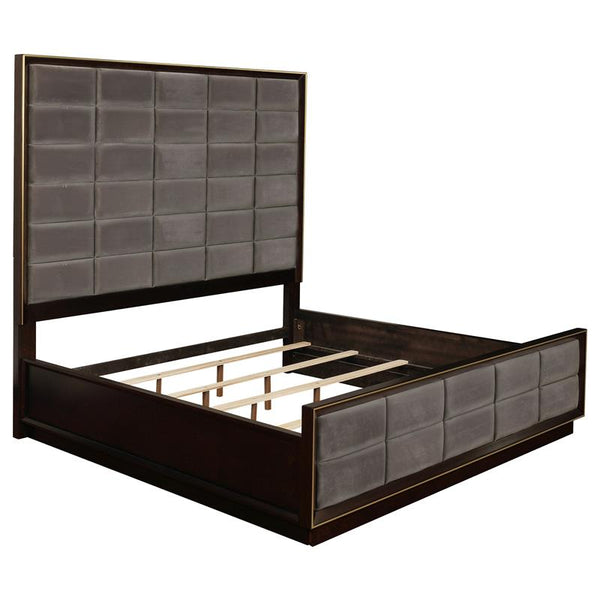Durango Wood Eastern King Panel Bed Smoked Peppercorn - 223261KE
