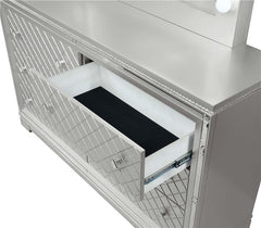 Eleanor 6-drawer Dresser Metallic Mercury - 223463