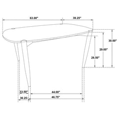 Dortch Oval Solid Wood Dining Table Walnut - 108461