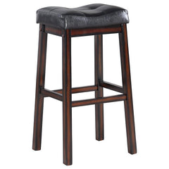 Donald Upholstered Bar Stools Black and Cappuccino (Set of 2) - 120520