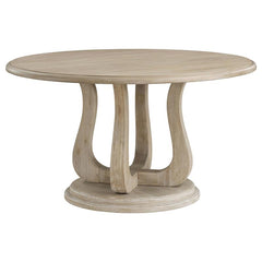 Trofello 5-piece Round Dining Set White Washed - 123120-S5