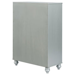 Gunnison 5-drawer Bedroom Chest Silver Metallic - 223215