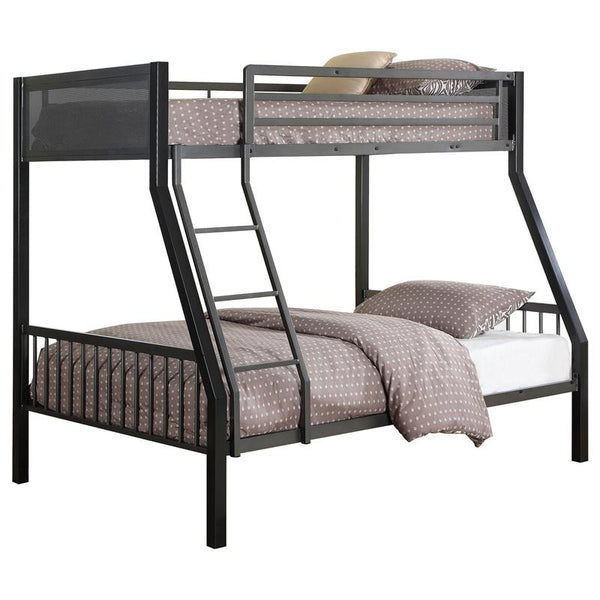 Meyers Metal Twin Over Full Bunk Bed Black - 460391
