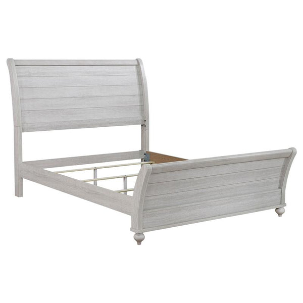 Stillwood Wood Queen Sleigh Bed Vintage Linen - 223281Q