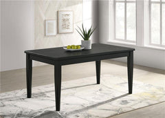Appleton Rectangular Wood Dining Table Black Washed - 110281