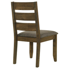 Alston Ladder Back Dining Side Chairs Knotty Nutmeg and Brown (Set of 2) - 106382