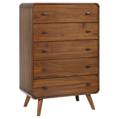 Robyn 5-drawer Chest Dark Walnut - 205135