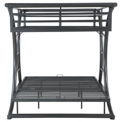 Stephan Metal Full Over Full Bunk Bed Gunmetal - 460078