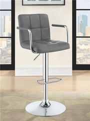 Palomar Adjustable Height Bar Stool Grey and Chrome - 121096
