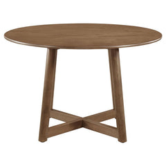Dinah 5-piece Round Solid Wood Dining Set Walnut - 108471-S5