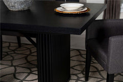 Catherine Rectangular Double Pedestal Dining Table Black - 106251