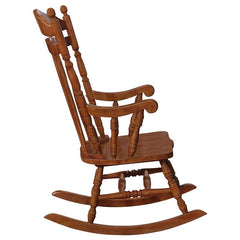 Aylin Solid Wood Rocking Chair Medium Brown - 600187