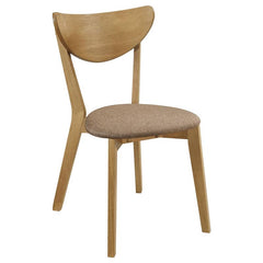 Elowen Dining Side Chair Light Walnut and Brown (Set of 2) - 108442
