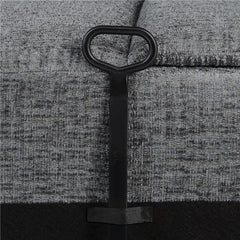 Bahrain 5-piece Upholstered Home Theater Seating Charcoal - 609541T