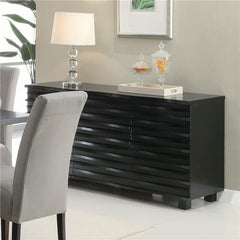 Stanton 3-drawer Rectangular Server Black - 102065