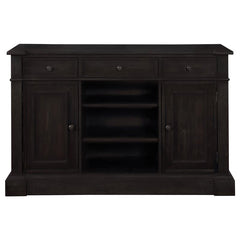 Phelps 2-door Rectangular Server Antique Noir - 121235