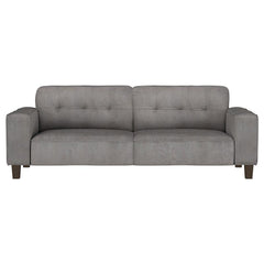 Deerhurst 2-piece Upholstered Track Arm Sofa Set Charcoal - 509641-S2