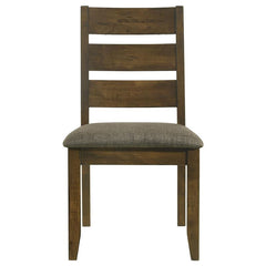 Alston Ladder Back Dining Side Chairs Knotty Nutmeg and Brown (Set of 2) - 106382