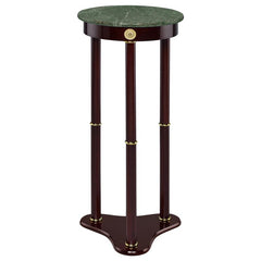 Edie Round Marble Top Accent Side Table Merlot - 3315