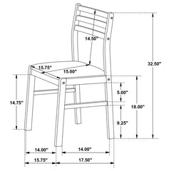 Bucknell 3-piece Dining Set with Drop Leaf Natural and Tan - 130006