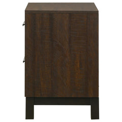 Edmonton 2-drawer Nightstand Rustic Tobacco - 204352