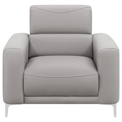 Glenmark Upholstered Track Arm Accent Chair Taupe - 509733
