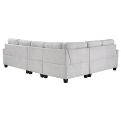 Georgina 4-piece Upholstered Modular Sectional Sofa Beige - 551705-SET