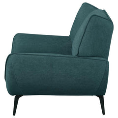 Acton Upholstered Flared Arm Accent Chair Teal Blue - 511163