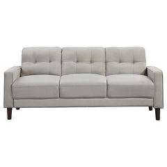 Bowen Upholstered Track Arm Tufted Sofa Beige - 506785