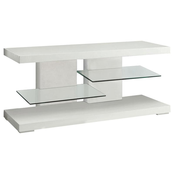 Cogswell 2-shelf Wood 47" TV Stand White High Gloss - 700824