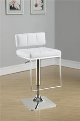 Alameda Adjustable Bar Stool White and Chrome - 100193