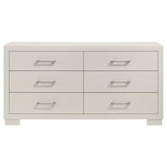 Jessica 5-piece Eastern King Bedroom Set Cream White - 202990KE-S5P