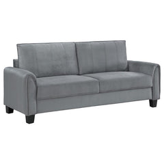 Davis Upholstered Rolled Arm Sofa Grey - 509634