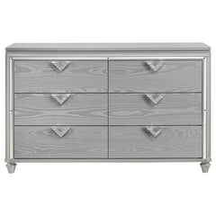 Veronica 6-drawer Dresser Light Silver - 224723
