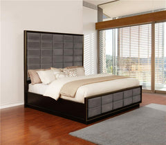 Durango Wood Eastern King Panel Bed Smoked Peppercorn - 223261KE